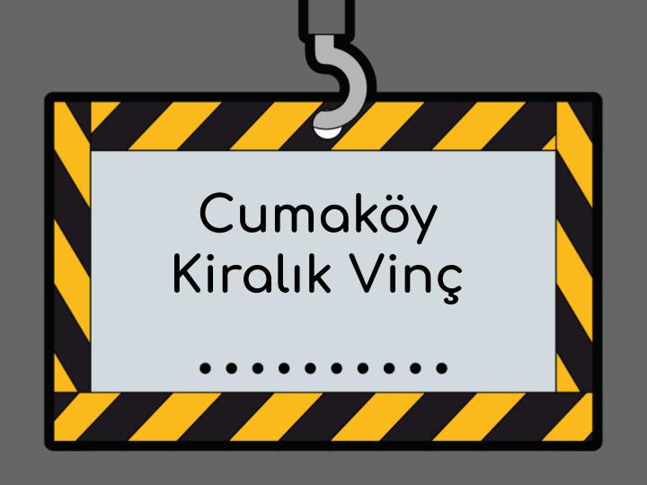 Cumaköy Kiralık Vinç