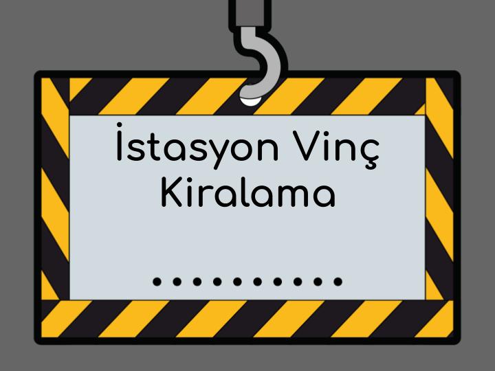 Gebze İstasyon Vinç Kiralama