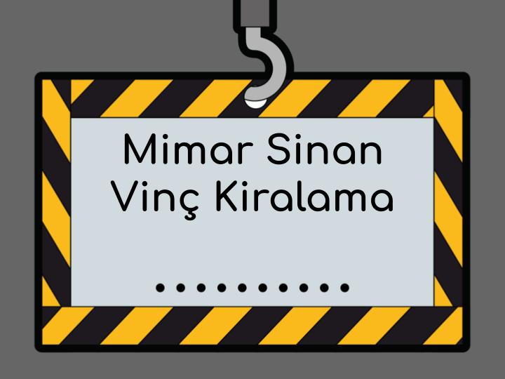 Gebze Mimar Sinan Mahallesi Kiralık Vinç