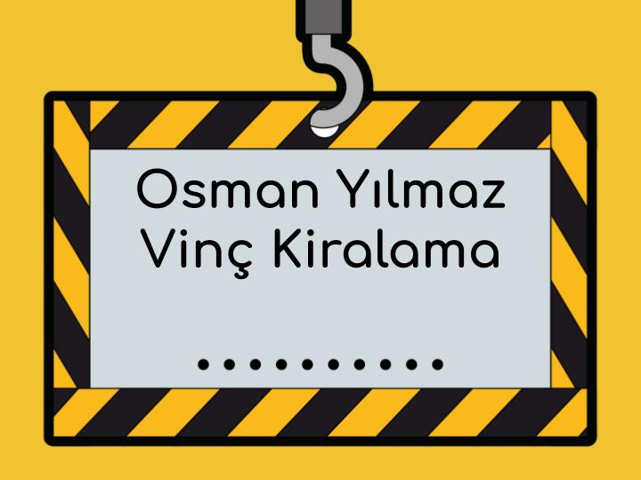 Gebze Osman Yılmaz Mahallesi Kiralık Vinç