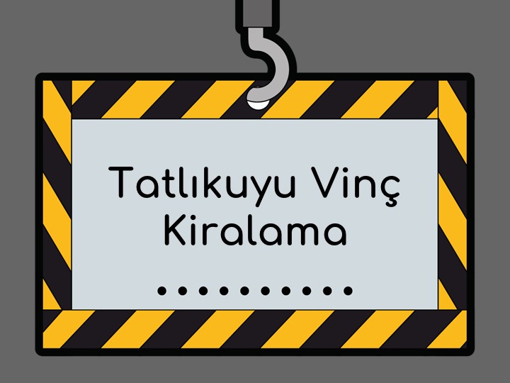 Gebze Tatlıkuyu Mahallesi Kiralık Vinç